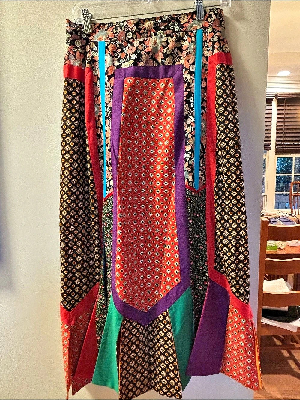 Giorgio di Sant'Angelo Patchwork Floral Maxi Skirt 28” waist